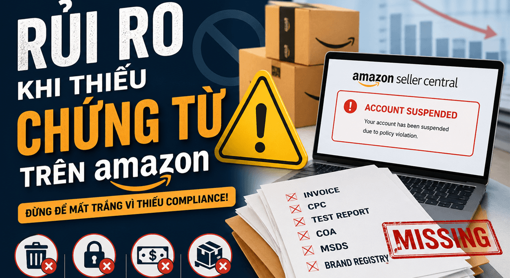 rủi ro chứng từ amazon seller