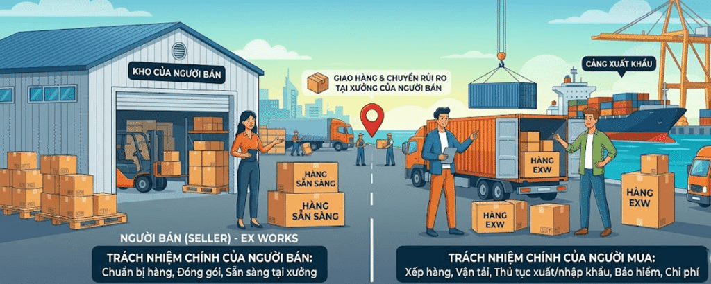 ví dụ thực tế exw